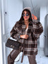 Plaid shirt "RAINY DAY" VMC58- BROWN